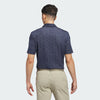 ADIDAS MENS ULTIMATE365 CLIMACOOL TANGO PRINT MESH GOLF POLO SHIRT - COLLEGIATE NAVY/WHITE