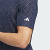 ADIDAS MENS ULTIMATE365 CLIMACOOL TANGO PRINT MESH GOLF POLO SHIRT - COLLEGIATE NAVY/WHITE