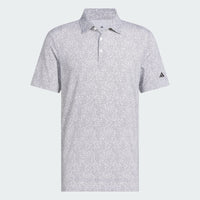 ADIDAS MEN'S ULTIMATE365 MINI BUNKER GOLF POLO SHIRT - WHITE BLACK