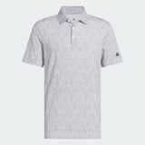 ADIDAS MEN'S ULTIMATE365 MINI BUNKER GOLF POLO SHIRT - WHITE BLACK