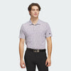 ADIDAS MEN'S ULTIMATE365 MINI BUNKER GOLF POLO SHIRT - WHITE BLACK