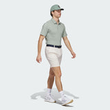 ADIDAS MEN'S PLAYERS POLO ULTIMATE365 MINI BUNKER GOLF POLO SHIRT- SILVER GREEN