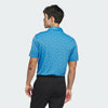 ADIDAS MEN'S ULTIMATE365 PRINTED MESH CLIMACOOL GOLF POLO SHIRT - LUCID RAY BLUE