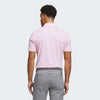 ADIDAS MENS ULTIMATE365 MESH PRINT CLIMACOOL GOLF POLO SHIRT - WHITE/PURE TURBO