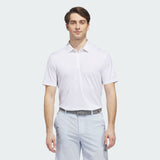 ADIDAS MENS ULTIMATE365 MESH PRINT CLIMACOOL GOLF POLO SHIRT - WHITE/CRYSTAL SKY