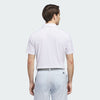 ADIDAS MENS ULTIMATE365 MESH PRINT CLIMACOOL GOLF POLO SHIRT - WHITE/CRYSTAL SKY