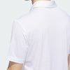 ADIDAS MENS ULTIMATE365 MESH PRINT CLIMACOOL GOLF POLO SHIRT - WHITE/CRYSTAL SKY