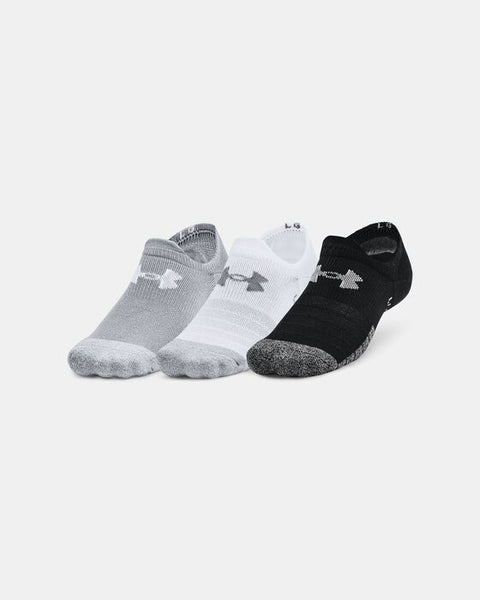 UNDER ARMOUR HEAT GEAR ULTRA LOW LINER SOCKS 3-PACK - GRAY