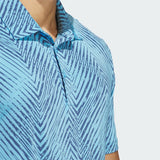ADIDAS MEN'S ULTIMATE365 ALLOVER PRINT POLO SHIRT - Semi Blue Burst / Preloved Ink