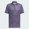 ADIDAS MEN'S ULTIMATE MESH PRINT GOLF POLO SHIRT - PRELOVED VIOLET