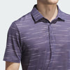 ADIDAS MEN'S ULTIMATE MESH PRINT GOLF POLO SHIRT - PRELOVED VIOLET