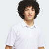 ADIDAS MENS ULTIMATE365 MESH PRINT CLIMACOOLGOLF POLO SHIRT - CRYSTAL SKY