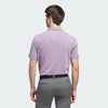 ADIDAS MEN'S ULTIMATE365 MINI BUNKER GOLF POLO SHIRT - POWDER PLUM