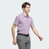 ADIDAS MEN'S ULTIMATE365 MINI BUNKER GOLF POLO SHIRT - POWDER PLUM
