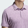 ADIDAS MEN'S ULTIMATE365 MINI BUNKER GOLF POLO SHIRT - POWDER PLUM