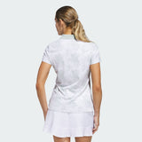 ADIDAS WOMEN'S ULTIMATE365 PRINTED POLO SHIRT - WONDER SILVER