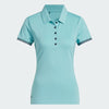 ADIDAS WOMENS ULTIMATE365 SHORT SLEEVE GOLF POLO SHIRT - MINT TON