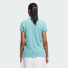 ADIDAS WOMENS ULTIMATE365 SHORT SLEEVE GOLF POLO SHIRT - MINT TON