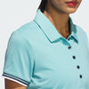 ADIDAS WOMENS ULTIMATE365 SHORT SLEEVE GOLF POLO SHIRT - MINT TON