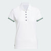 ADIDAS WOMENS ULTIMATE365 SHORT SLEEVE GOLF POLO SHIRT - WHITE