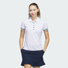 ADIDAS WOMENS ULTIMATE365 SHORT SLEEVE GOLF POLO SHIRT - WHITE