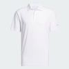 ADIDAS MENS ULTIMATE365 SOLID GOLF POLO SHIRT - WHITE