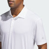 ADIDAS MENS ULTIMATE365 SOLID GOLF POLO SHIRT - WHITE