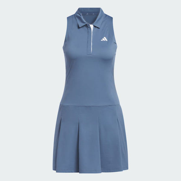 ADIDAS WOMEN'S ULTIMATE365 TOUR PLEATED GOLF DRESS - PRELOVED INK