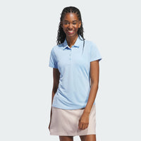 ADIDAS WOMEN'S PERFORMANCE PRIMEGREEN GOLF POLO SHIRT - CLEAR SKY