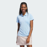 ADIDAS WOMEN'S PERFORMANCE PRIMEGREEN GOLF POLO SHIRT - CLEAR SKY