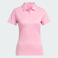 ADIDAS WOMEN'S PERFORMANCE PRIMEGREEN GOLF POLO SHIRT - LIGHT PINK