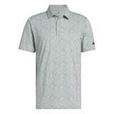 ADIDAS MENS ULTIMATE365 CLIMACOOL TANGO PRINT MESH GOLF POLO SHIRT - WONDER SAGE/COLLEGIATE NAVY