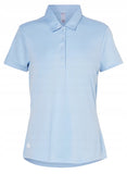 ADIDAS WOMEN'S PERFORMANCE PRIMEGREEN GOLF POLO SHIRT - CLEAR SKY