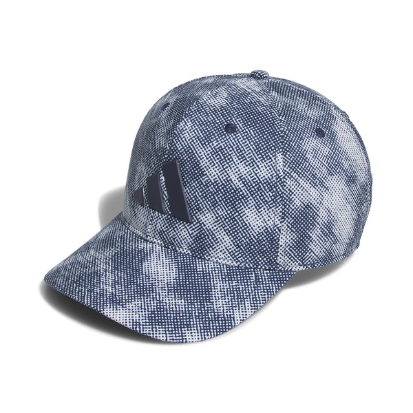 ADIDAS MENS GOLF TOUR PRINT SNAPBACK CAP - WHITE/COLLEGIATE NAVY