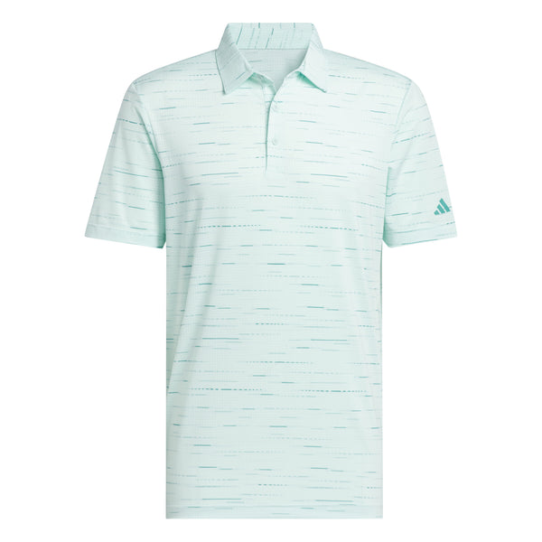ADIDAS MENS ULTIMATE365 MESH PRINT GOLF POLO SHIRT - SEFLAQ