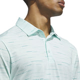 ADIDAS MENS ULTIMATE365 MESH PRINT GOLF POLO SHIRT - SEFLAQ