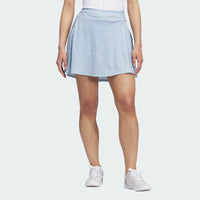 ADIDAS WOMEN'S ESSENTIALS PRINTED GOLF SKORT - WONDER BLUE