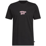 ADIDAS MEN'S GOLF GRAPHIC TEE - BLACK