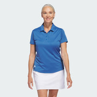 ADIDAS WOMEN'S PERFORMANCE PRIMEGREEN GOLF POLO SHIRT - TRACE ROYAL