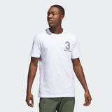 ADIDAS MEN'S ADICROSS ANTI 3 PUTT T-SHIRT - WHITE