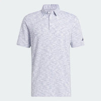 ADIDAS MEN'S SPACE DYE GOLF POLO SHIRT - White