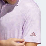 ADIDAS MEN'S PRISMA-PRINT GOLF POLO SHIRT - Bliss Lilac / Purple Glow