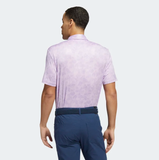 ADIDAS MEN'S PRISMA-PRINT GOLF POLO SHIRT - Bliss Lilac / Purple Glow