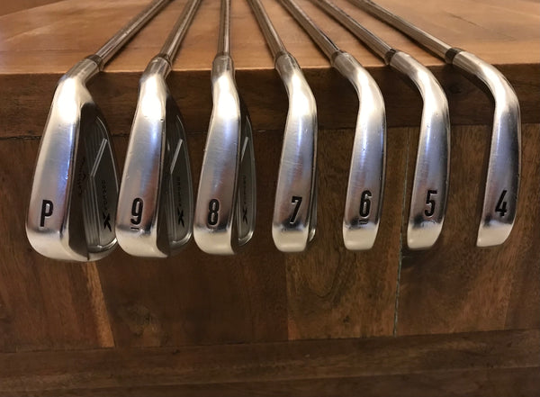 GREAT CONDITION CALLAWAY X FORGED 2018 4-PW IRONS WITH KBS TOUR 90 SHAFTS (HALF INCH SHORTER)
