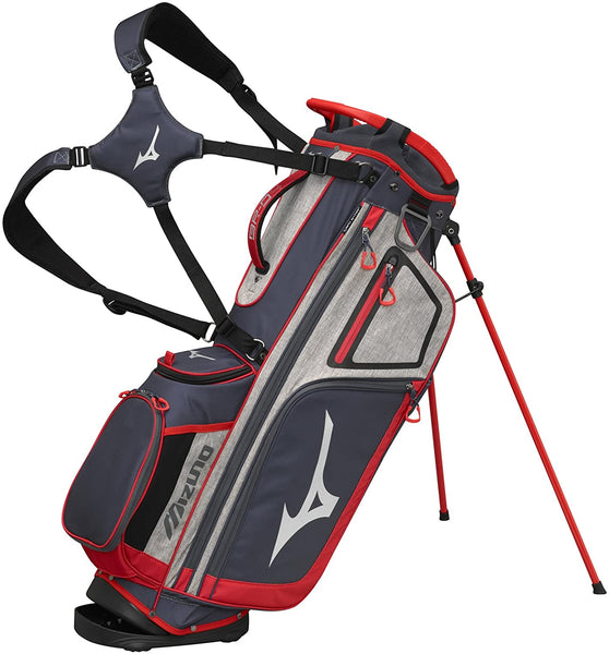 MIZUNO BR-D4 STAND GOLF BAG - GREY/RED