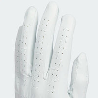 ADIDAS MEN'S ULTIMATE LEATHER GOLF GLOVE LEFT HAND (FOR THE RIGHT HANDED GOLFER) - White / Black