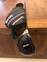 GREAT CONDITION LEFT HANDED TAYLORMADE M4 19* HYBRID WITH FUJIKURA ATMOS 7S STIFF FLEX SHAFT