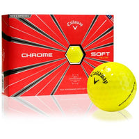 CALLAWAY CHROME SOFT YELLOW GOLF BALLS - 3 DOZEN