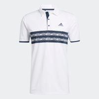 ADIDAS MEN'S CORE GOLF POLO SHIRT - WHITE / CREW NAVY