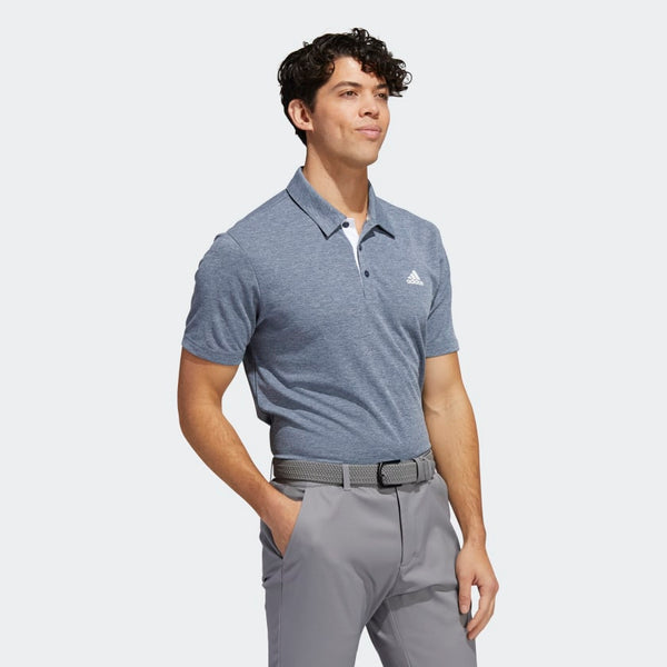 ADIDAS MEN'S DRIVE HEATHER GOLF POLO SHIRT COLLEGIATE NAVY Pin High UAE